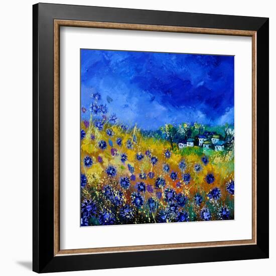 Blue Cornflowers 7741-Pol Ledent-Framed Art Print