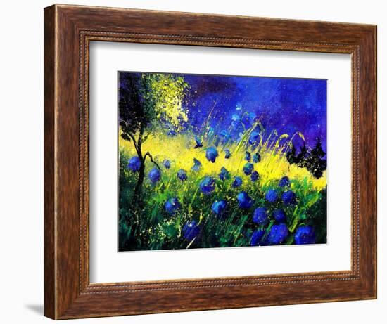 Blue cornflowers-Pol Ledent-Framed Art Print