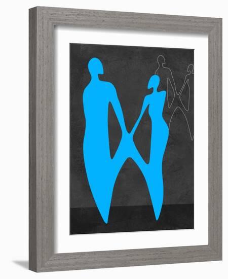 Blue Couple-Felix Podgurski-Framed Art Print