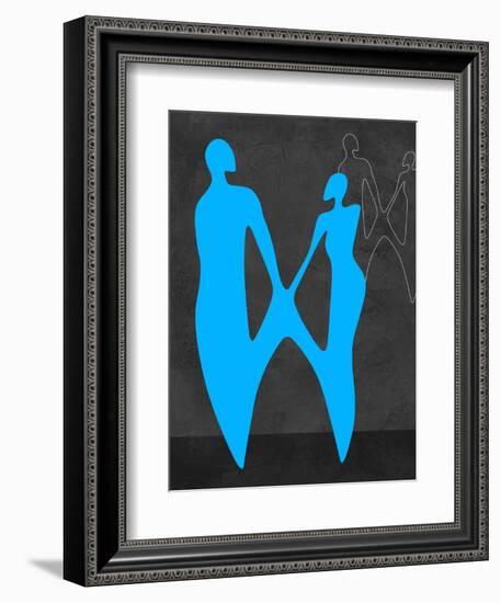 Blue Couple-Felix Podgurski-Framed Art Print