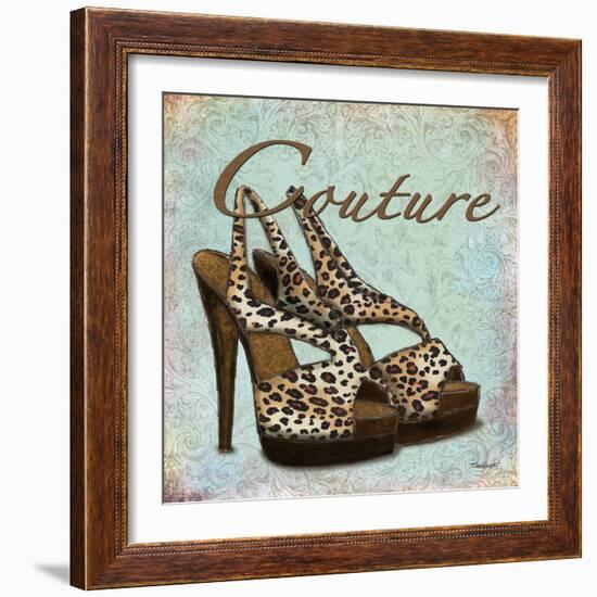 Blue Couture Shoes-Todd Williams-Framed Art Print