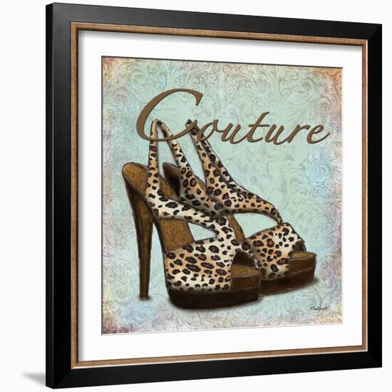 Blue Couture Shoes-Todd Williams-Framed Art Print