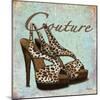 Blue Couture Shoes-Todd Williams-Mounted Art Print