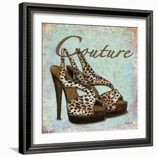 Blue Couture Shoes-Todd Williams-Framed Art Print