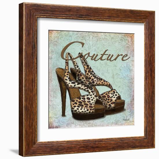 Blue Couture Shoes-Todd Williams-Framed Art Print