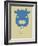 Blue Cow Multilingual Poster-NaxArt-Framed Art Print