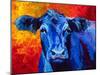 blue cow-Marion Rose-Mounted Giclee Print