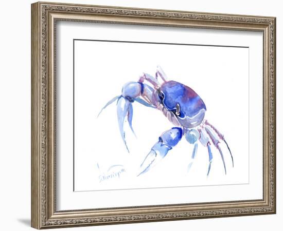 Blue Crab 2-Suren Nersisyan-Framed Art Print