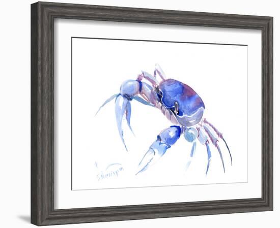 Blue Crab 2-Suren Nersisyan-Framed Art Print