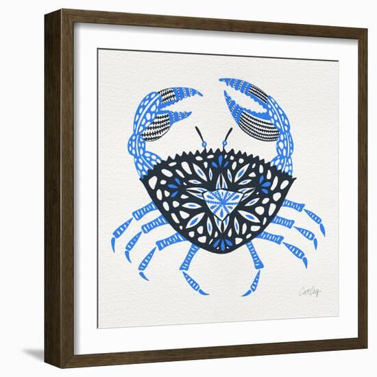 Blue-Crab-Artprint-Cat Coquillette-Framed Giclee Print