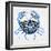 Blue-Crab-Artprint-Cat Coquillette-Framed Giclee Print