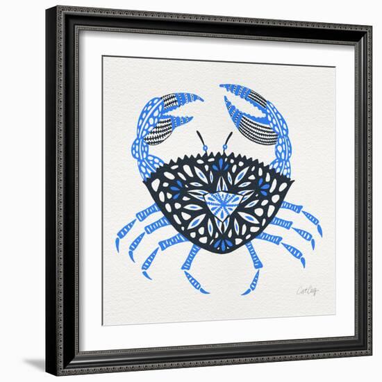 Blue-Crab-Artprint-Cat Coquillette-Framed Giclee Print