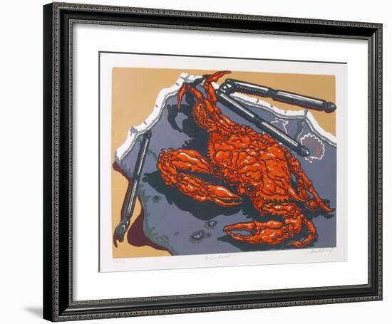 Blue Crab-Jack Beal-Framed Limited Edition