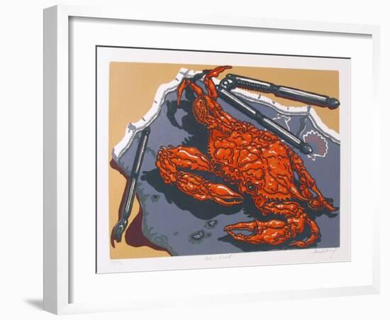 Blue Crab-Jack Beal-Framed Limited Edition