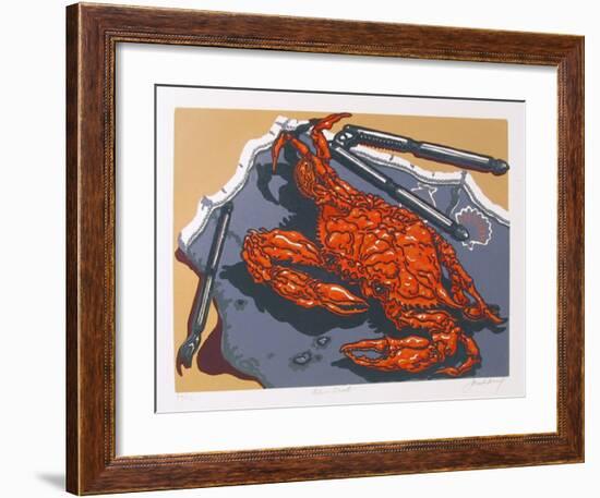 Blue Crab-Jack Beal-Framed Limited Edition