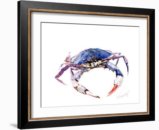 Blue Crab-Suren Nersisyan-Framed Art Print