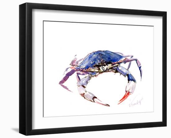 Blue Crab-Suren Nersisyan-Framed Art Print