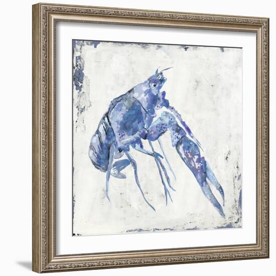 Blue Crayfish I-Jacob Q-Framed Art Print