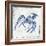 Blue Crayfish II-Jacob Q-Framed Art Print