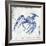 Blue Crayfish II-Jacob Q-Framed Art Print