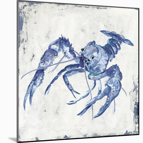 Blue Crayfish II-Jacob Q-Mounted Art Print