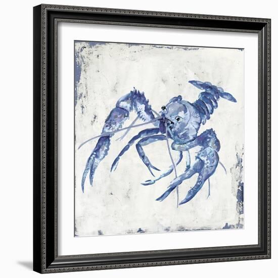 Blue Crayfish II-Jacob Q-Framed Art Print