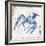 Blue Crayfish II-Jacob Q-Framed Art Print