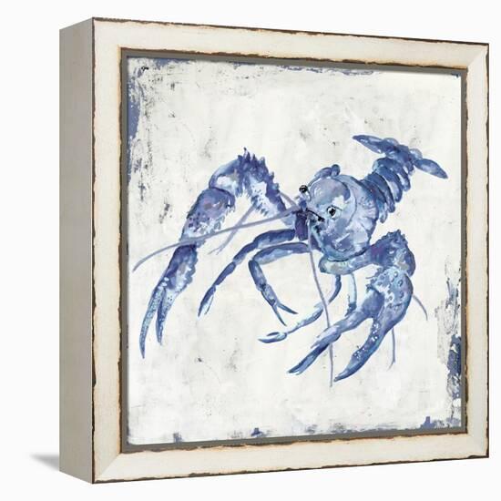 Blue Crayfish II-Jacob Q-Framed Stretched Canvas