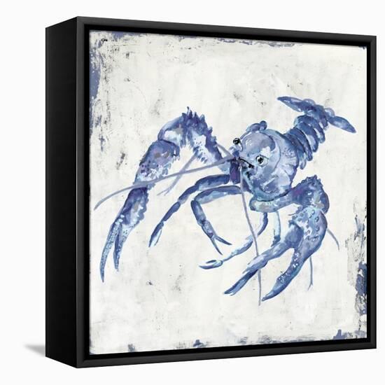 Blue Crayfish II-Jacob Q-Framed Stretched Canvas
