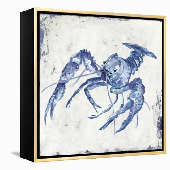 Blue Crayfish II-Jacob Q-Framed Stretched Canvas