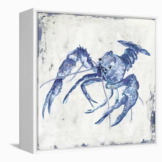 Blue Crayfish II-Jacob Q-Framed Stretched Canvas