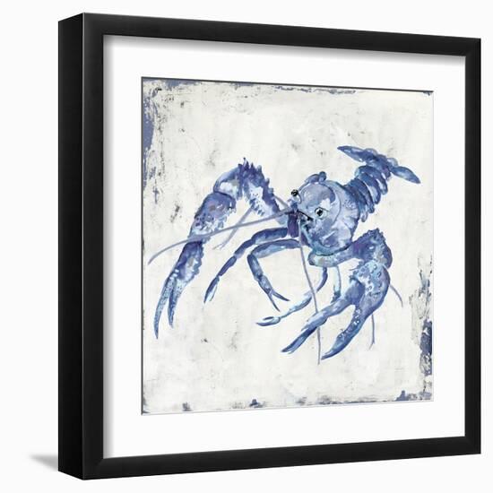 Blue Crayfish II-Jacob Q-Framed Art Print