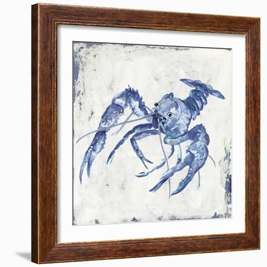 Blue Crayfish II-Jacob Q-Framed Premium Giclee Print