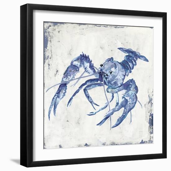 Blue Crayfish II-Jacob Q-Framed Premium Giclee Print