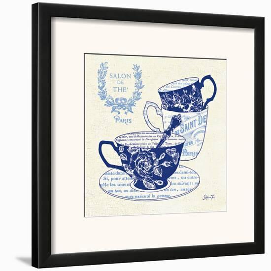 Blue Cups IV-Stefania Ferri-Framed Art Print