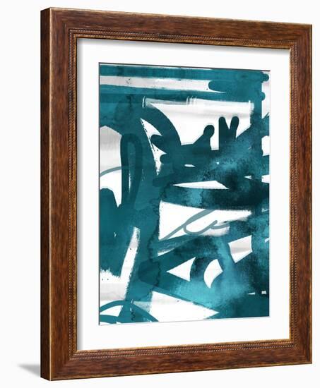 Blue Cynthia 1-Cynthia Alvarez-Framed Art Print