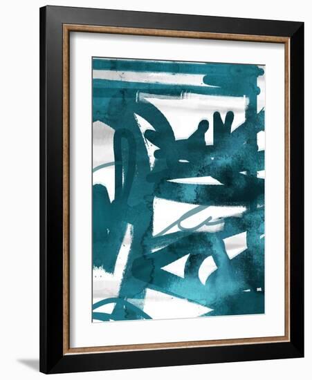 Blue Cynthia 1-Cynthia Alvarez-Framed Art Print