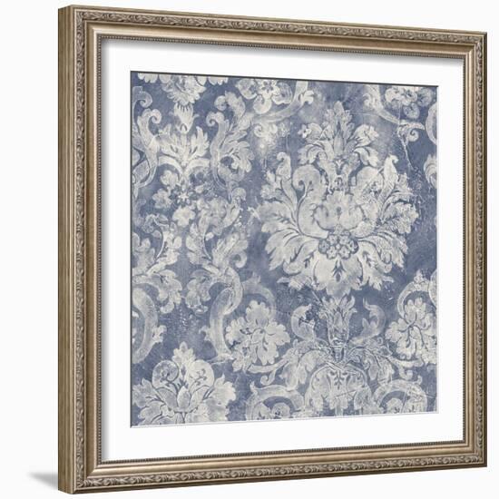 Blue Damask-Albena Hristova-Framed Art Print