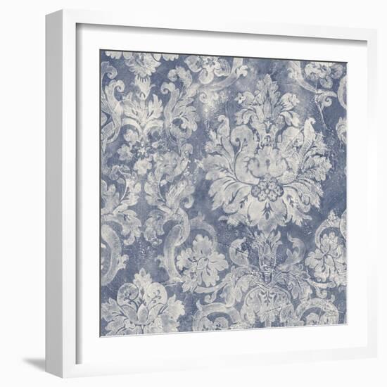 Blue Damask-Albena Hristova-Framed Art Print