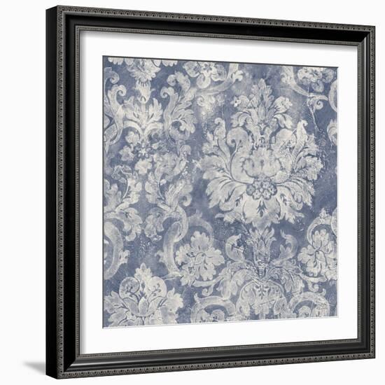 Blue Damask-Albena Hristova-Framed Art Print