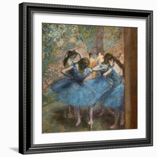 Blue dancers. Around 1893-96. Oil on canvas.-Edgar Degas-Framed Giclee Print