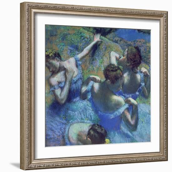 Blue Dancers, circa 1899-Edgar Degas-Framed Premium Giclee Print