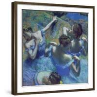 Blue Dancers, circa 1899-Edgar Degas-Framed Giclee Print