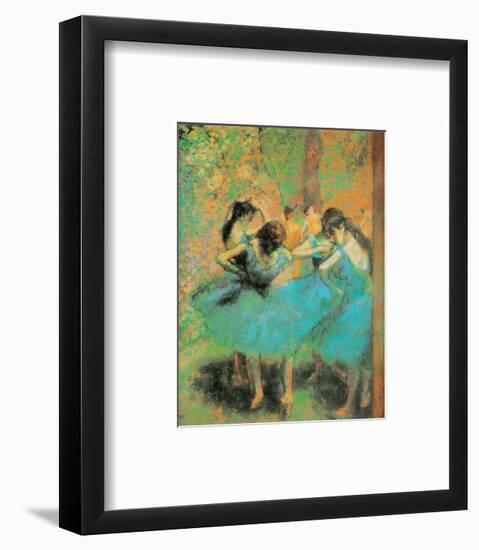 Blue Dancers-Edgar Degas-Framed Art Print