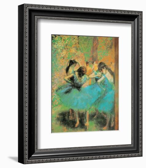 Blue Dancers-Edgar Degas-Framed Art Print