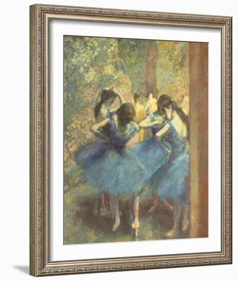 Blue Dancers-Edgar Degas-Framed Giclee Print