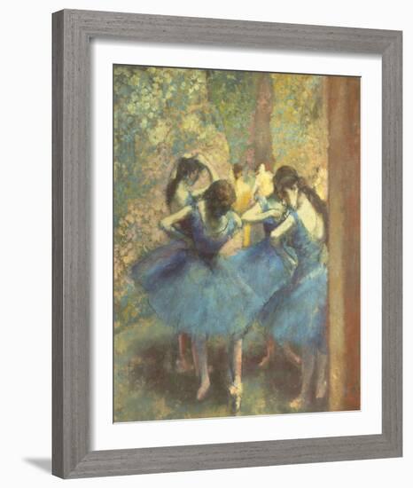 Blue Dancers-Edgar Degas-Framed Giclee Print