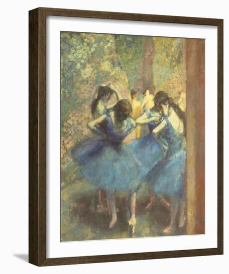 Blue Dancers-Edgar Degas-Framed Giclee Print