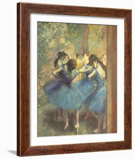 Blue Dancers-Edgar Degas-Framed Giclee Print