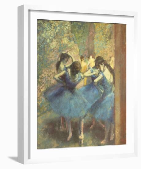 Blue Dancers-Edgar Degas-Framed Giclee Print